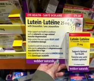🇨🇦加拿大直送Webber Naturals-特強護眼葉黃素Lutein 精華 (25 毫克) 175 粒軟膠囊