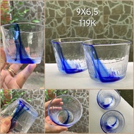 Set of 2 blue glass cups/cups from Ry-umai brand