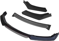 FEPLEO 3 Pcs Car Accessories Front Bumper Lip Diffuser Body Kit Spoiler, for Mitsubishi, Lancer Evo Black Front Air Damper (Size : 4pcs+Grey)