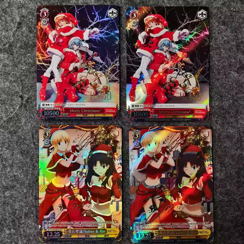 Ws Collection Card Fate/stay Night Tohsaka Rin Altria Pendragon Signature Card Refractive Color Rain