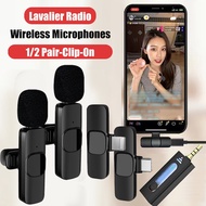 Clip Microphone Wireless For Recording Live Stream Host Speech Youtuber Short Video