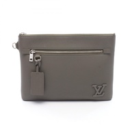 [Used] Louis Vuitton LOUIS VUITTON Second Bag Clutch Bag Takeoff Pouch LV Aerogram M81735 Khaki Leat