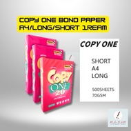 COPY ONE Bond Paper - A4/Long/Short | Sold per Ream | Premium Quality
