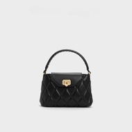 CHARLES & KElTH CK2-50782379 ถักกระเป๋าถือ Kelly กระเป๋า Linger Chain