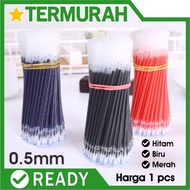 HITAM MERAH Refill Ink gel Pen Refill 0.5mm 0.5mm Red Black Blue