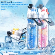 [CCSS]☃500ML Sports Water Bottle Insulated Bike Water Bottle with Mist Portable Leak-Proof Cold Wate