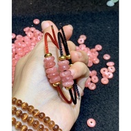 VIP peach blossom stone Dong Dieu cable bracelet size 8-8.5mm