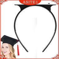 [ Graduation Cap Headband Insert, Secures Your Graduation Cap and Hair Insert Hairstyle Grad Hat Headband for Students