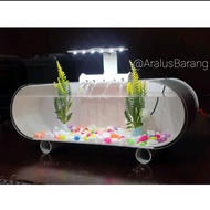 Aquarium Mini Full Set Dengan Pompa Dan Filter / Aquarium Akrilik / Aquarium Ikan Cupang / Aquarium 