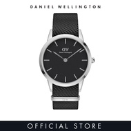 Daniel Wellington Iconic 40mm Black Nato Silver Black Dial - Nato Strap watch for men - DW official authentic