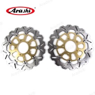 Arashi NINJA ZX-10R 2008-2015 1 Pair 310mm Motorcycle CNC Floating Front Brake Disc Rotors For KAWAS