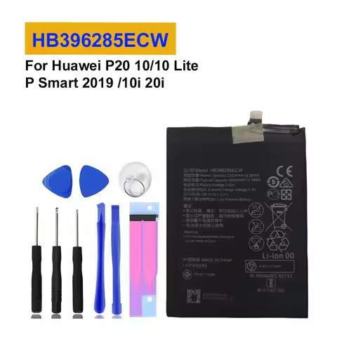 For Huawei P20 10/10 Lite P Smart 2019 10i 20i HB396285ECW​ 3400mAh Replacement Phone Battery