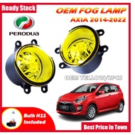 Perodua Fog Lamp AXIA 2014-2022 Sport Light Car Fog Light H11 Led Fog Lamp OEM Fog Light Axia 1 Pair