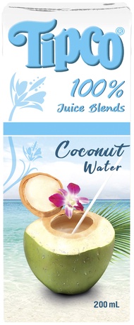 [ยกลัง] TIPCO น้ำมะพร้าว Coconut Water 100% ขนาด 200 ml.