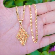 24k Gold Plated Necklace Free Chain