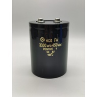 Imported Electrolytic Capacitor 450V3300UF Capacitor 3300mlFD450V Screw Pin 3300V400V