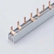 Copper comb bar - circuit breaker 1P 2P 3P 1 meter long Busbar Copper Comb Bar