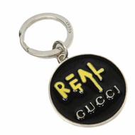 Gucci REAL LOGO GUCCI 幽靈鑰匙圈 478646 鑰匙圈（黑色、銀色、黃色）
