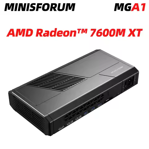 MINISFORUM MGA1 External GPU Dock AMD Radeon 7600M XT 8GB GDDR6 Oculink 4i PCIe 4.0 x4 240W GaN Buil