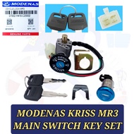 OEM MODENAS KRISS MR3 EURO3 EURO 3 MR-3 KRISS-110 MR3 IGNITION MAIN SWITCH KEY SET SUIS KUNCI RUMAH 