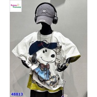 Loose format t-shirt with cute print Cute Top Women Top
