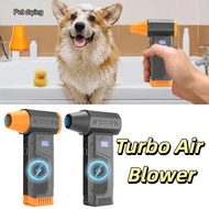 SUNSHINER Turbo Air Blower, 4000mAh Battery LED Light Wireless Jet Fan, Wireless Operation Turbo Tec