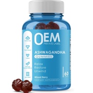 Ashwagandha Gummies GMP Ashwagandha gummies Vitamin D 60 capsules