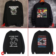 Agnostic Front Band Crewneck Sweatshirt Cotton Fleece Material