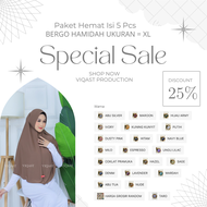 ππππππ - Paket Usaha Isi 5 Pcs bergo hamidah Jersey Premium size S M L & XL | Hijab Instan (BISA PIL