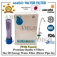 Sky III Bio Energy Gold Water Filter System, Water Purifier System With Faucet