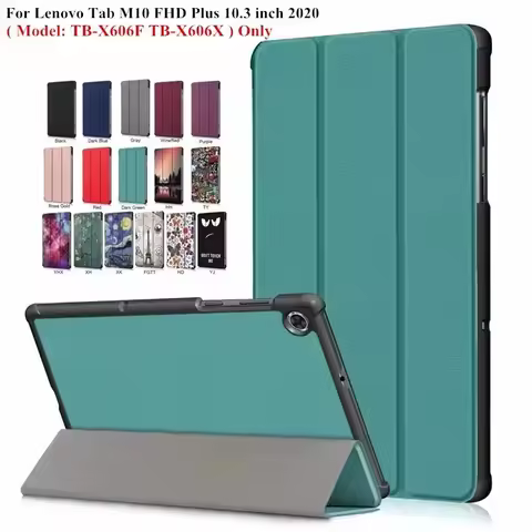 For Lenovo Tab M10 FHD Plus 10 3 Case TB-X606F TB-X606X 2020 Folding Stand Smart Cover for Lenovo Ta