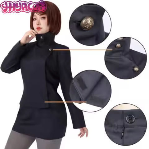 Anime Jujutsu Ieiri Shōko Cosplay Costume Kaisen Ieiri Shōko Clothes High School JK Uniform Skirt Ha