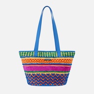 Silk Chenille Capri Bucket Bag - Rainbow