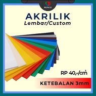 AKRILIK LEMBARAN WARNA / AKRILIK PALING MURAH