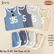 [Jinro] Jinro organic Cotton Soft Cool Three Holes Set For Baby 9m-4y