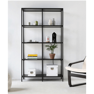 G.House Online ชั้นวางของเหล็ก 4ชั้น 100x36x175ซม. BDL07 ดำ ของแท้