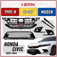 Honda Civic FE Pre-facelift (2022-2024) Type-R Si Mugen FL1 Front Grill Lower Grill Foglamp Cover Sp