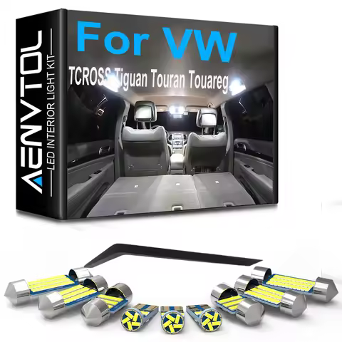 Car Interior LED Lights Canbus for Volkswagen VW TCROSS C11 Tiguan 5N AD1 Touareg 7L 7P Touran 1T1 1