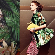 Hubu Shop All Silk Double Crepe Digital Inkjet Tropical Style 69 Yuan