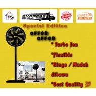 GELOOF Fan 10inch/12inch Stand  Turbo Fan / Kipas kecil angin kuat