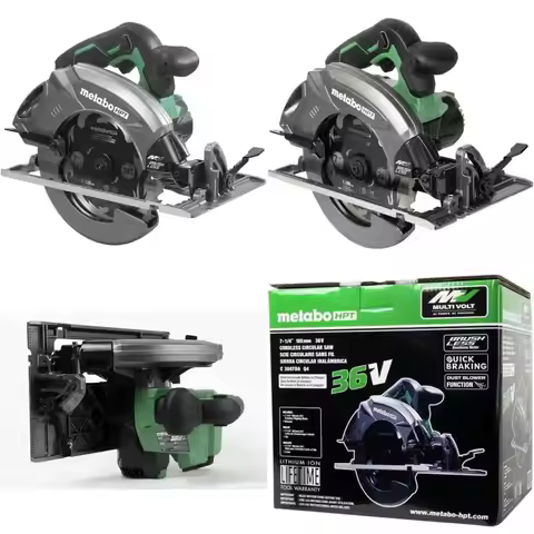 7-1/4 Inch Cordless Circular Saw - 36V MultiVolt Power Tool Body - High Performance Cutting Tool