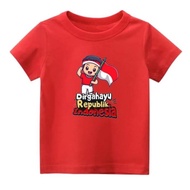 new Atasan Kaos Anak Laki 17 Agustus Baju Anak Merah Putih Kemerdekaan