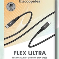 FlexUltra USB Type-C數據綫 高速傳輸240W手機快充電線120厘米