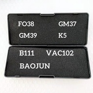 LISHI 2IN1 FO38 GM37 GM39 K5 B111 VAC102 Dụng Cụ Thợ Khóa Chìa Khóa Ô Tô Cho Xe Đạp Baojun Peugeot -