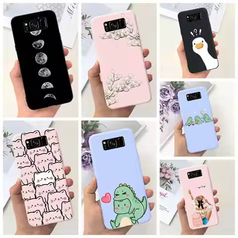 For Samsung Galaxy S8+ 6.2" Case Space Planet Cute Cat Soft Silicone Cover For Samsung S8+ S8 Plus S