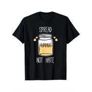 KATUN Vegan T-Shirt 'S Spread Hummus, Don't Be Given' - Cool Cotton Shirt