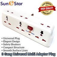 3 GANG International Universal Adaptor Plug Socket For Multipurpose Socket Plug
