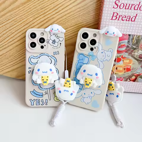 Sanrio 3D Cartoon Cinnamoroll Phone Holder Case For OPPO Realme 5 5S 6 6S 6i 7 7i 8 8S 8i 9 9i Pro P