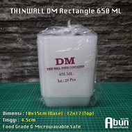 Thinwall 650 ML isi 25 pcs (DM) - DM