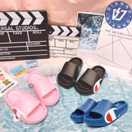 Diano-Physical Store CHAMPION Slippers Waterproof Children's Side Large LOGO Black Blue Pink